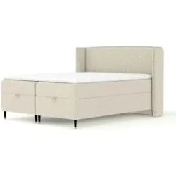 maison de rêve Boxspringbett mit Stauraum  Monpelli ¦ beige ¦ Maße (cm): B: 218