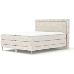 maison de rêve Boxspringbett   ¦ creme ¦ Maße (cm): B: 207 H: 123