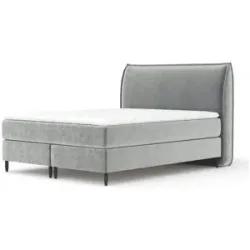 maison de rêve Boxspringbett   ¦ grau ¦ Maße (cm): B: 211 H: 125