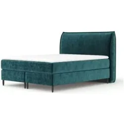 maison de rêve Boxspringbett   ¦ türkis/petrol ¦ Maße (cm): B: 151 H: 125