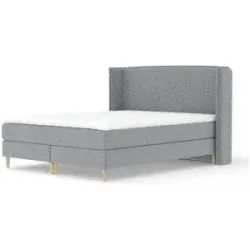 maison de rêve Boxspringbett  Ardis ¦ grau ¦ Maße (cm): B: 218 H: 117