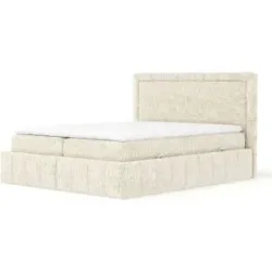 maison de rêve Boxspringbett mit Stauraum   ¦ creme ¦ Maße (cm): B: 207 H: 123
