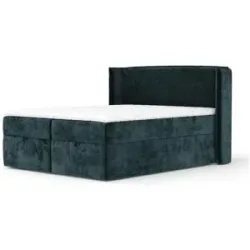 maison de rêve Boxspringbett mit Stauraum  Passion ¦ grün ¦ Maße (cm): B: 198 H: