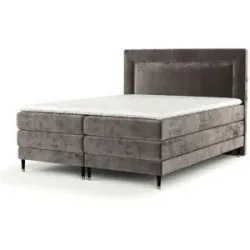 maison de rêve Boxspringbett  Madame ¦ braun ¦ Maße (cm): B: 202 H: 123