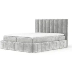 maison de rêve Boxspringbett mit Stauraum  Moretti ¦ grau ¦ Maße (cm): B: 225 H: