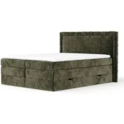 maison de rêve Boxspringbett mit Stauraum   ¦ grün ¦ Maße (cm): B: 227 H: 123