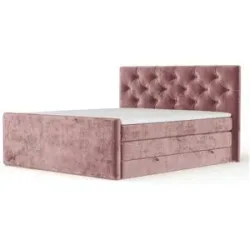 maison de rêve Boxspringbett mit Stauraum   ¦ rosa/pink ¦ Maße (cm): B: 162 H: