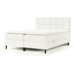 maison de rêve Boxspringbett mit Stauraum   ¦ creme ¦ Maße (cm): B: 162 H: 110