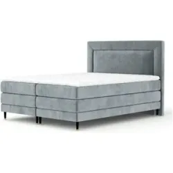 maison de rêve Boxspringbett  Madame ¦ grau ¦ Maße (cm): B: 202 H: 123