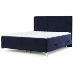 maison de rêve Boxspringbett mit Stauraum  Aggaz ¦ blau ¦ Maße (cm): B: 162 H: