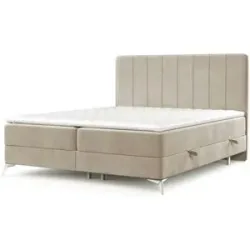 maison de rêve Boxspringbett mit Stauraum  Aggaz ¦ beige ¦ Maße (cm): B: 142 H: