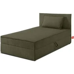 KONSIMO Boxbett mit Stauraum  H2 Roti ¦ grün ¦ Maße (cm): B: 105 H: 89
