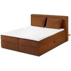 KONSIMO Boxbett  Roti ¦ orange ¦ Maße (cm): B: 145 H: 95
