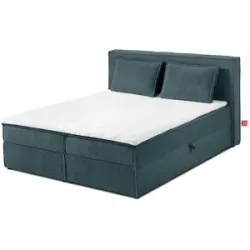 KONSIMO Boxbett  Roti ¦ blau ¦ Maße (cm): B: 145 H: 95