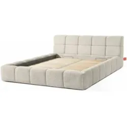 KONSIMO Polsterbett  Aeri ¦ creme ¦ Maße (cm): B: 210 H: 88