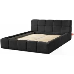 KONSIMO Polsterbett  Aeri ¦ schwarz ¦ Maße (cm): B: 190 H: 88