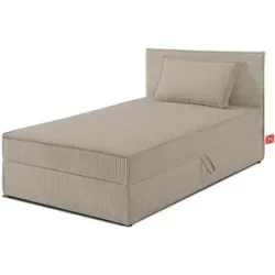 KONSIMO Boxbett mit Stauraum  H2 Roti ¦ beige ¦ Maße (cm): B: 105 H: 89