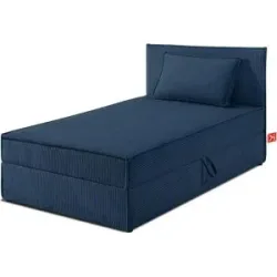 KONSIMO Boxbett mit Stauraum  H2 Roti ¦ blau ¦ Maße (cm): B: 85 H: 89