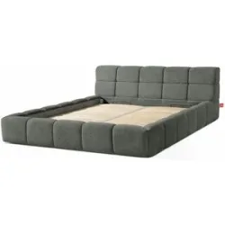 KONSIMO Polsterbett  Aeri ¦ grau ¦ Maße (cm): B: 230 H: 88