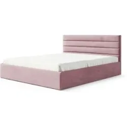 Höffner Polsterbett mit Bettkasten Bella ¦ rosa/pink ¦ Maße (cm): B: 189 H: 85
