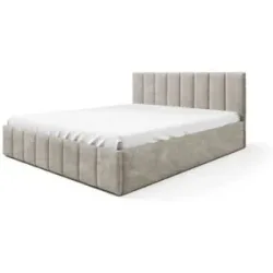Höffner Polsterbett mit Bettkasten Eyla ¦ beige ¦ Maße (cm): B: 160 H: 90