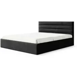 Höffner Polsterbett mit Bettkasten Bella ¦ grau ¦ Maße (cm): B: 99 H: 85