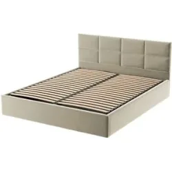Höffner Polsterbett mit Bettkasten Gobi ¦ beige ¦ Maße (cm): B: 209 H: 90