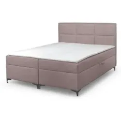 Höffner Boxbett mit Bettkasten Vaduz ¦ rosa/pink ¦ Maße (cm): B: 180 H: 110