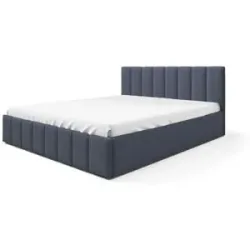Höffner Polsterbett mit Bettkasten Eyla ¦ blau ¦ Maße (cm): B: 120 H: 90