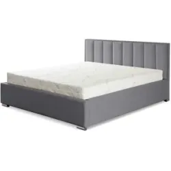Höffner Polsterbett mit Bettkasten Hugo ¦ grau ¦ Maße (cm): B: 138 H: 110