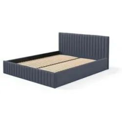 Höffner Polsterbett mit Bettkasten Sona ¦ blau ¦ Maße (cm): B: 209 H: 90