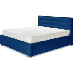 Höffner Polsterbett mit Bettkasten Cezar ¦ blau ¦ Maße (cm): B: 160 H: 110
