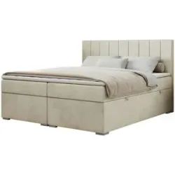Höffner Boxbett mit Bettkasten Ally ¦ beige ¦ Maße (cm): B: 140 H: 118