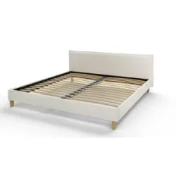 S-STYLE Polsterbett  Gabriella ¦ weiß ¦ Maße (cm): B: 217 H: 82