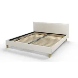 S-STYLE Polsterbett  Gabriella ¦ weiß ¦ Maße (cm): B: 197 H: 82