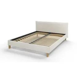 S-STYLE Polsterbett  Gabriella ¦ weiß ¦ Maße (cm): B: 177 H: 82