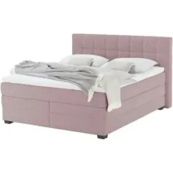 vanDoorn Boxspringbett mit Bettkasten  Canto ¦ rosa/pink ¦ Maße (cm): B: 214 H:
