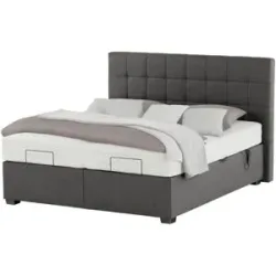 vanDoorn Motor-Boxspringbett mit Bettkasten Ohio ¦ grau ¦ Maße (cm): B: 172 H:
