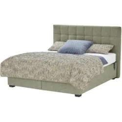 vanDoorn Motor-Boxspringbett mit Bettkasten Ohio ¦ grün ¦ Maße (cm): B: 212 H: