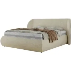 Höffner Polsterbett mit Bettkasten Caela Classic ¦ creme ¦ Maße (cm): B: 185 H: 110