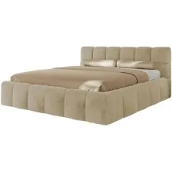 Höffner Polsterbett mit Bettkasten Nira Classic ¦ creme ¦ Maße (cm): B: 226 H: 92