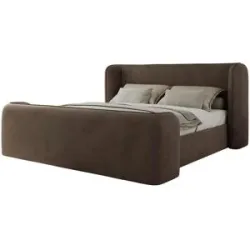 Höffner Polsterbett mit Lattenrost Emora Classic Duo ¦ braun ¦ Maße (cm): B: 203 H: 111