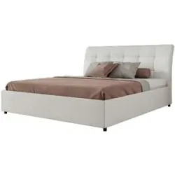 Höffner Polsterbett mit Bettkasten Gala Classic ¦ weiß ¦ Maße (cm): B: 208 H: 101