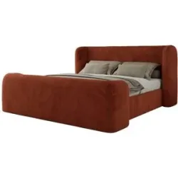 Höffner Polsterbett mit Lattenrost Emora Classic Duo ¦ orange ¦ Maße (cm): B: 243 H: 111