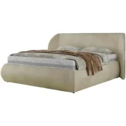 Höffner Polsterbett mit Bettkasten Caela Classic ¦ beige ¦ Maße (cm): B: 245 H: 110