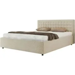Höffner Polsterbett 200x200 Creme mit Bettkasten Pavo Classic ¦ creme ¦ Maße (cm): B: