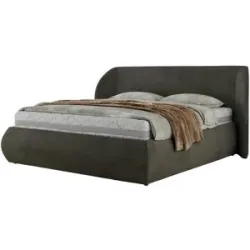 Höffner Polsterbett mit Bettkasten Caela Classic ¦ grau ¦ Maße (cm): B: 185 H: 110