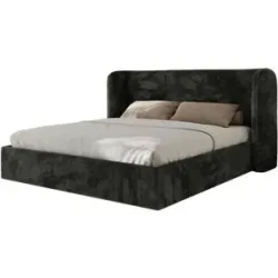Höffner Polsterbett mit Lattenrost Emora Classic ¦ grau ¦ Maße (cm): B: 183 H: 111