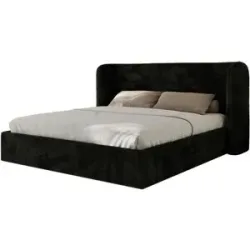 Höffner Polsterbett mit Lattenrost Emora Classic ¦ schwarz ¦ Maße (cm): B: 203 H: 111
