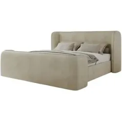 Höffner Polsterbett mit Lattenrost Emora Classic Duo ¦ beige ¦ Maße (cm): B: 203 H: 111